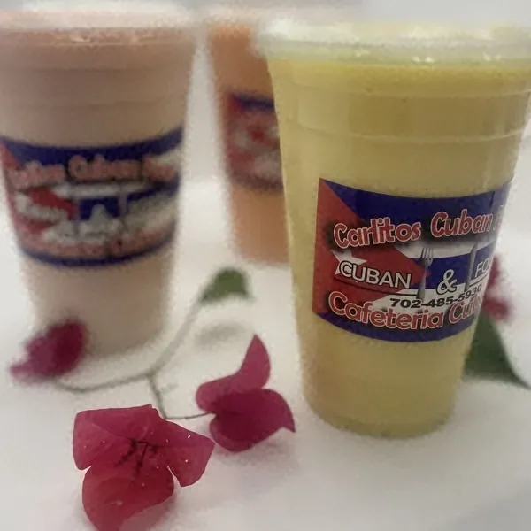Two shakes in Carlito's cups